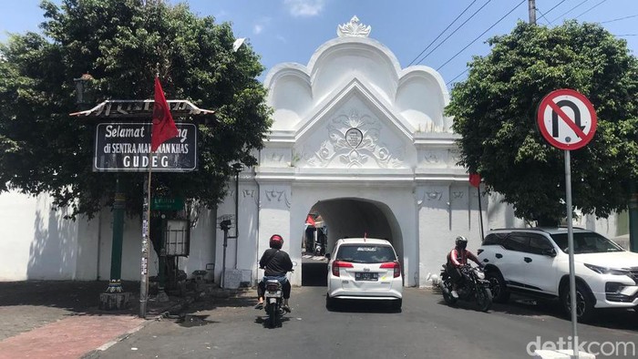 Plengkung Wijilan, Keraton Jogja, Rabu (20/9/2023).