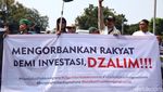 Potret Aksi Bela Rempang di Patung Kuda