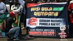 Potret Aksi Bela Rempang di Patung Kuda