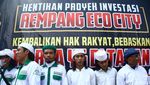 Potret Aksi Bela Rempang di Patung Kuda