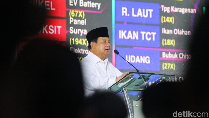 Prabowo Subianto saat menghadiri acara Sarapan Bareng 1.000 Guru Ngaji se-DIY di Prima SR, Sleman, Rabu (20/9/2023).