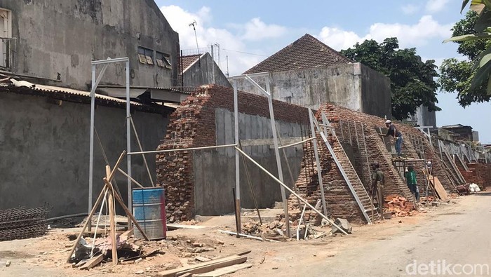 Revitalisasi beteng keraton Jogja. Foto diambil Rabu (20/9/2023).