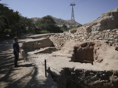 Situs arkeologi Tell es-Sultan di dekat Jericho, Tepi Barat, Palestina. (AP Photo/Mahmoud Illean)