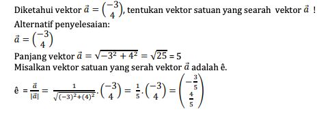 Soal vektor matematika.