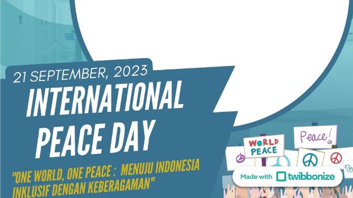 Twibbon Hari Perdamaian Internasional 2023