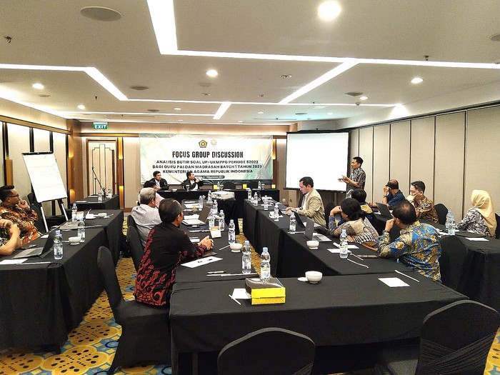 Analisis butir soal UP PPG Kemenag.
