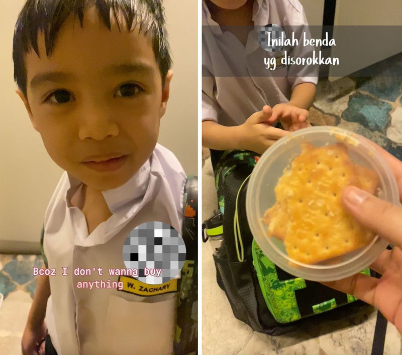 Bocah inisiatif membawa bekal makanan sendiri