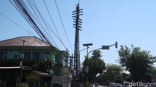 Cagak Aniem Palbapang di simpang Palbapang, Bantul, Selasa (12/9/2023).
