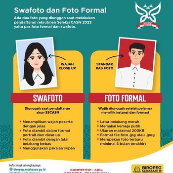 Contoh Swafoto dan foto normal CPNS dan PPPK 2023