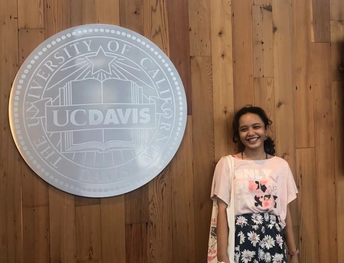 Gia, mahasiswa IISMA asal Unair di UC Davis, AS.