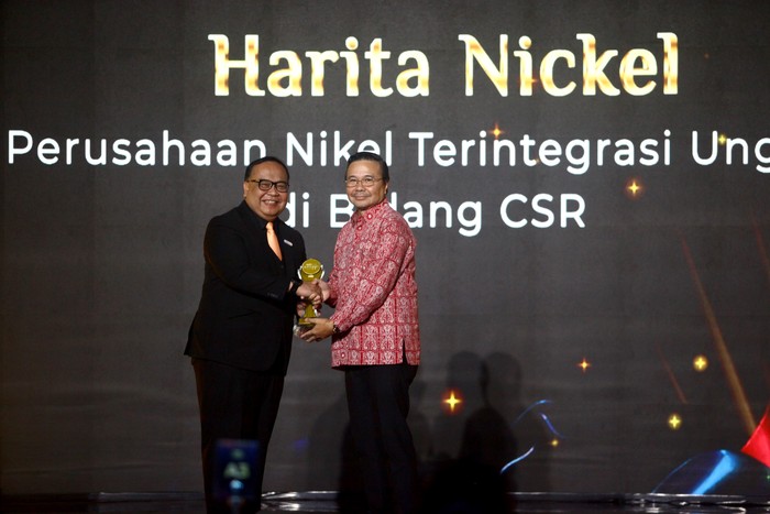 Harita Nickel mendapatkan penghargaan detikcom Awards 2023