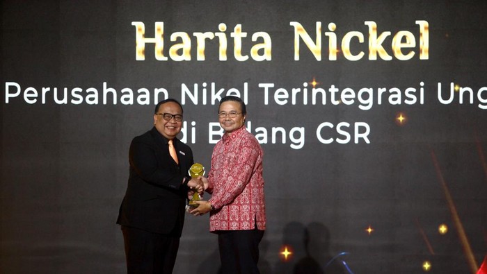 Harita Nickel mendapatkan penghargaan detikcom Awards 2023