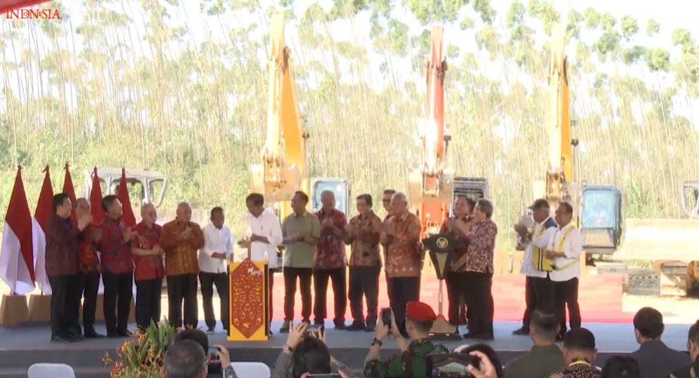 Jokowi Groundbreaking Hotel Nusantara di IKN (Tangkapan layar YouTube)