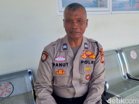Kasubnit 1 Dalmas Satsamapta Polres Bantul Aiptu Panut Sudiyana alias Mbah Panut, Kamis (21/9/2023).