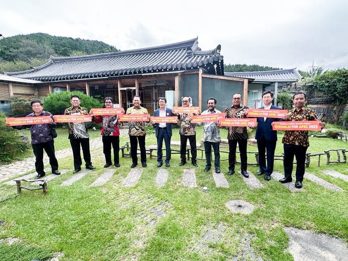 Ketua MPR RI sekaligus Ketua Indonesia-Korea Network (IKN) Bambang Soesatyo bertemu Wakil Wali Kota Gyeongju Kim Sung Hag dan Ketua Policy Planning Division Lee Seung Ha.