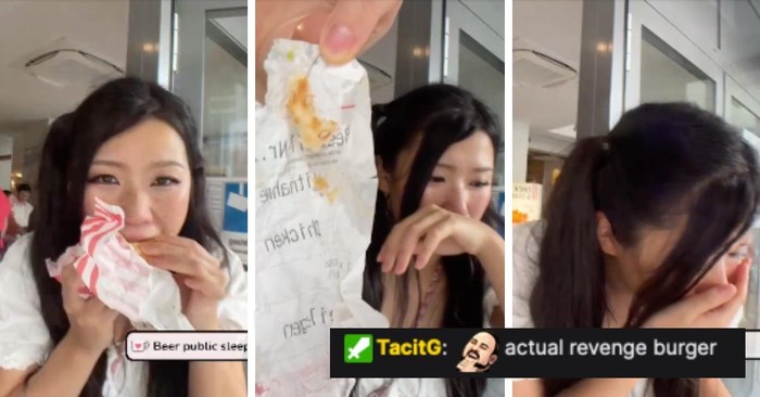 Lagi Asyik Makan Burger KFC, Wanita Ini Kaget Temukan Kertas Struk