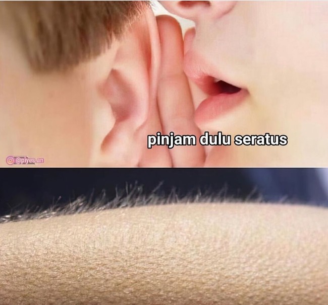 Bisikan maut yang bikin merinding. Kamu pernah dapat bisikan seperti ini dari temanmu nggak? Foto: instagram.com/piyes.an