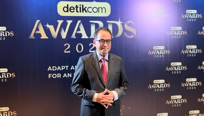 Menhub Budi Karya Sumadi di acara detikcom Awards 2023