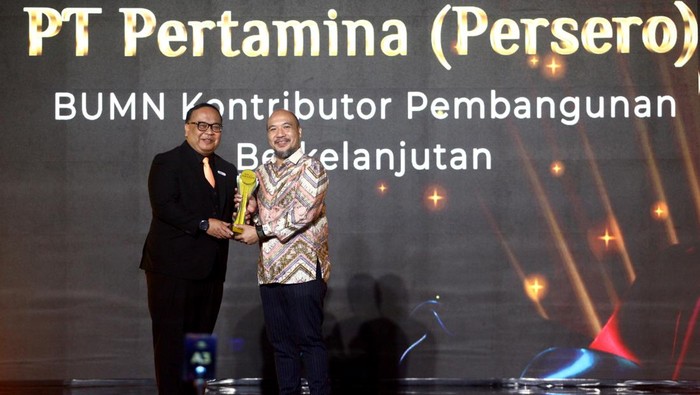 Pertamina mendapatkan penghargaan detikcom Awards 2023