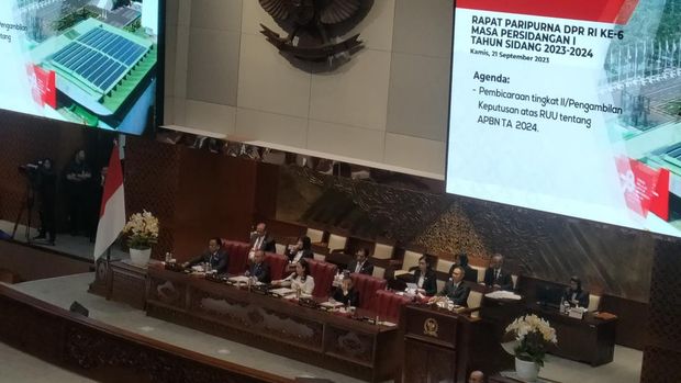 Rapat paripurna DPR RI soal RUU APBN 2024