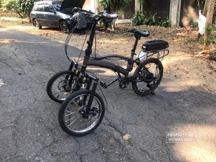Sepeda listrik buatan mahasiswa UNS bagi dibuat untuk difabel