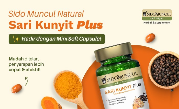 Sido Muncul Natural Sari Kunyit Plus Jaga Kesehatan Lambung & Liver
