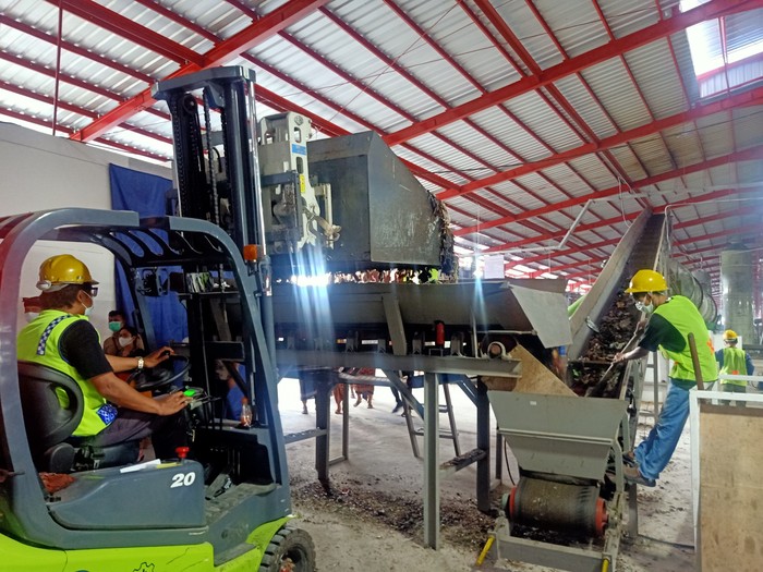Suasana di TPST Kesiman Kertalangu, Denpasar, Bali pada beberapa waktu lalu. (Ni Made Lastri Karsiani Putri-detikBali)