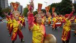 Tarian Khas Semarakkan Kirab Obor Asian Games 2023 Hangzhou