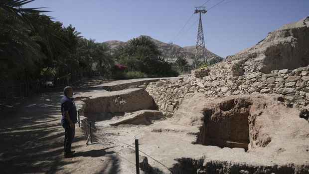 Tell es-Sultan archaeological near Jericho, West Bank, site is seen Sunday, Sept.  17, 2023. A UN conference voted Sunday to list the site as a World Heritage Site in Palestine, a decision likely to anger Israel, which controls the territory and does not recognize a Palestinian state. (AP Photo/Mahmoud Illean)