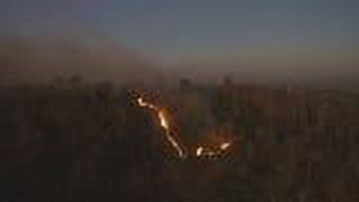 Bukit Cemoro Sewu, Desa Banyuripan, Kecamatan Bayat, Klaten, terbakar, Jumat (22/9/2023) sore.