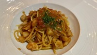 Menu spaghetti tentu tersaji di sini dengan paduan lobster segar. Selain itu, masih banyak menu lainnya yang layak dicoba. Foto: detikcom/Riska Fitria