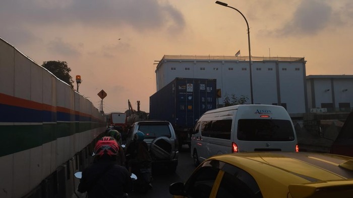 Kemacetan di Jalan RE Martadinata Jakut