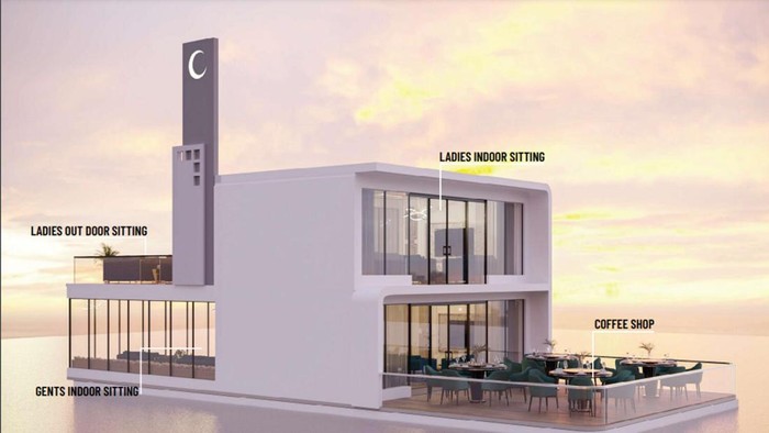 Masjid terapung bawah air/Khaleej Times