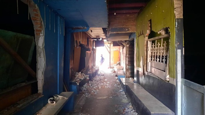 Penampakan lokasi prostitusi Gang Royal usai ditutup Pemprov DKI (Annisa/detikcom)