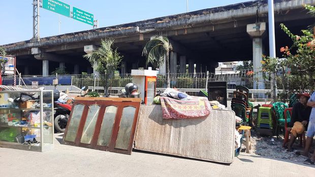 Penampakan lokasi prostitusi Gang Royal usai ditutup Pemprov DKI (Annisa/detikcom)