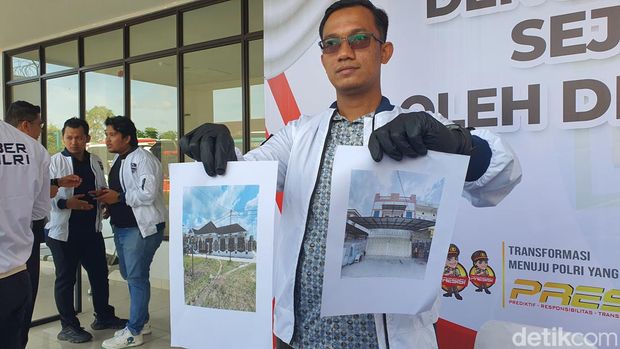Polisi menunjukkan aset bandar judi online yang disita. (Raja Adil Siregar/detikSumut)
