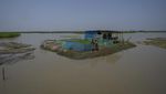 Potret Warga Pulau Sungai di India, Banjir Bikin Hidup Tak Menentu