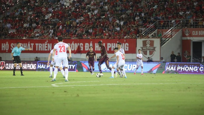 PSM Makassar menyerah 0-3 atas Hai Phong FC di AFC Cup 2023/2024.