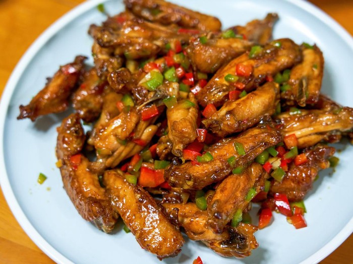 Resep Sayap Ayam MAsak Kecap dan Paprika