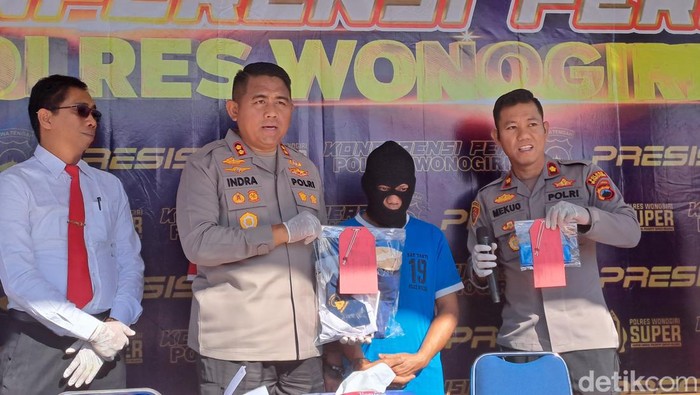 Rilis kasus guru perkosa murid di Wonogiri, Jumat (22/9/2023).