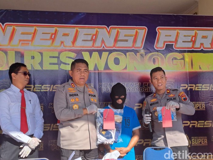 Rilis kasus guru perkosa murid di Wonogiri, Jumat (22/9/2023).