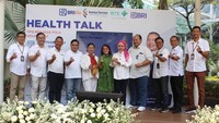 Direktur Human Capital Bank BRI Agus Winardono turut hadir menyampaikan opening speech pada event tersebut, disamping nara sumber utama; dr. Sari Purnama Hidayat, Sp.PD, dan dr. Yuliana Kusaeri, M.Gizi, Sp. GK. 
