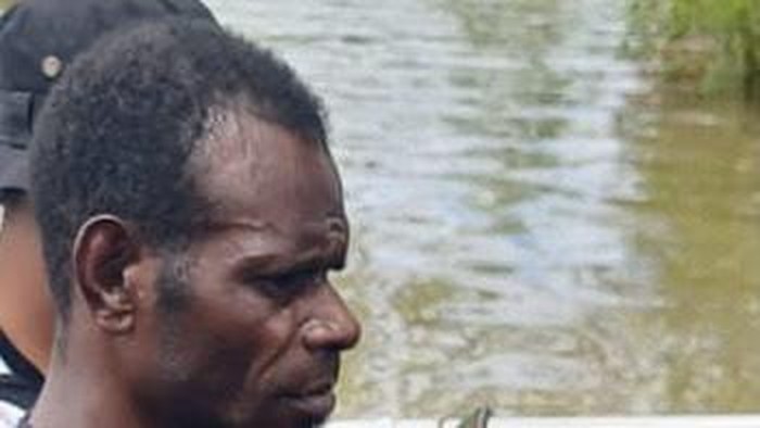 Tampang anggota KKB inisial YT yang ditangkap saat tarik uang di Bank Papua Cabang Asmat.
