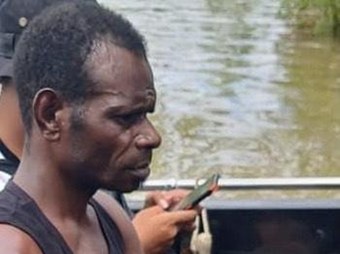 Tampang anggota KKB inisial YT yang ditangkap saat tarik uang di Bank Papua Cabang Asmat.