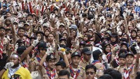 Ini dia penampakan ratusan pelajar se-Kota Tasikmalaya mengikuti pungut sampah pada World Cleanup Day (WCD) di Kota Tasikmalaya, Jawa Barat, Sabtu (23/9/2023).