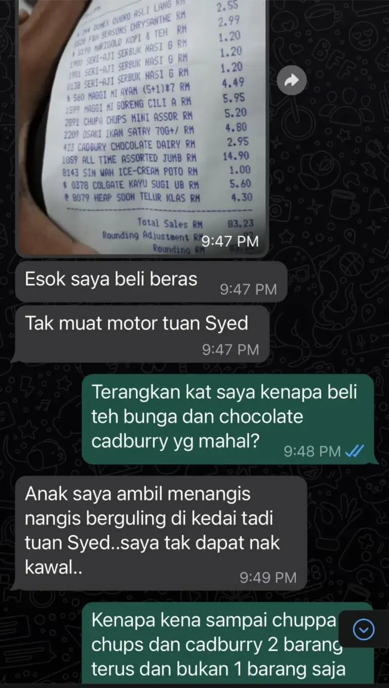 Bukan Beli Beras, Ibu Ini Pakai Dana Bantuan Buat Beli Permen dan Cokelat