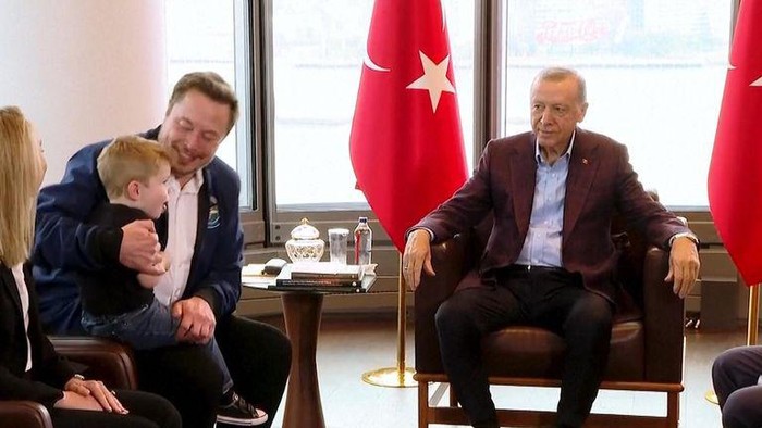 Elon Musk bertemu Erdogan di New York.