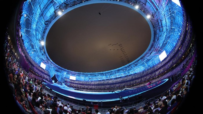 GAMES-ASIA/ Asian Games - Hangzhou 2022 - Opening Ceremony - Hangzhou Olympic Sports Center Stadium, Hangzhou, China - September 23, 2023 Performers during the Opening Ceremony REUTERS/Marko Djurica