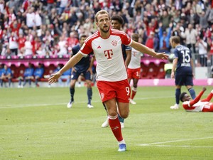 Top! Harry Kane Cetak Hat-trick Pertamanya di Bayern Munich