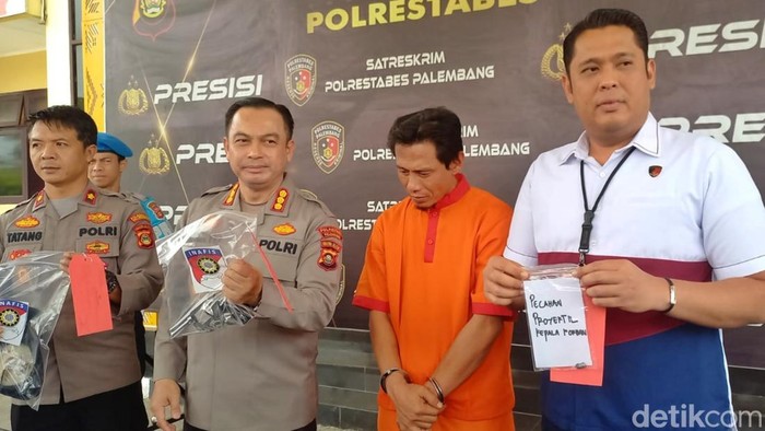 Hendri (37) pelaku penembakan Iyan (35) di Palembang.